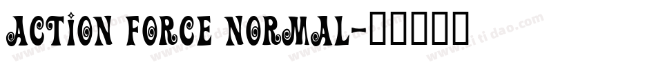 Action Force Normal字体转换